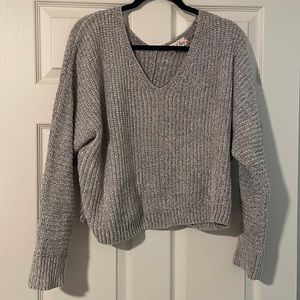 Chenille Cropped Sweater